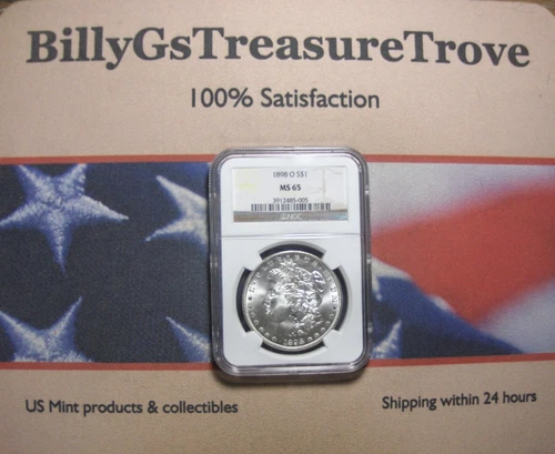 1898-O Morgan Silver Dollar $1 MS 65 NGC New Orleans * Free shipping in the USA!