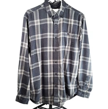 Weatherproof Vintage Shirt Men's Medium Plaid Flannel Button Up Grunge Gorpcore