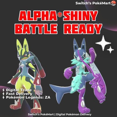 Pokemon Legends ZA MEGA DIMENSION DLC SHINY ALPHA LUCARIO MAX IVS EVS LVL 100