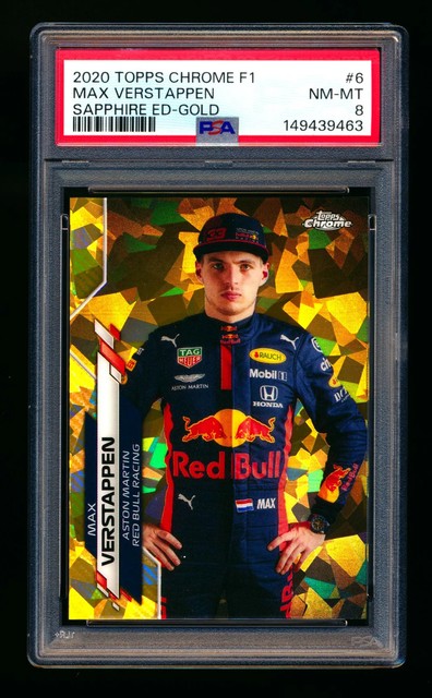 Max Verstappen 2020 Topps Chrome Formula 1 Gold Refractor