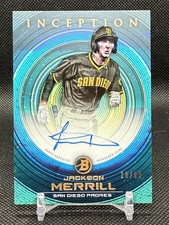 2022 Bowman Inception Auto Blue Foil Jackson Merrill 28/99