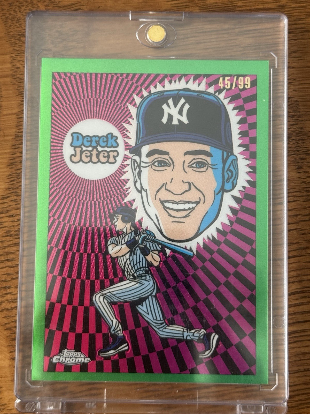 2023 Topps Chrome - Ultraviolet All-Stars Derek Jeter #UV-3 Green Refractor /99