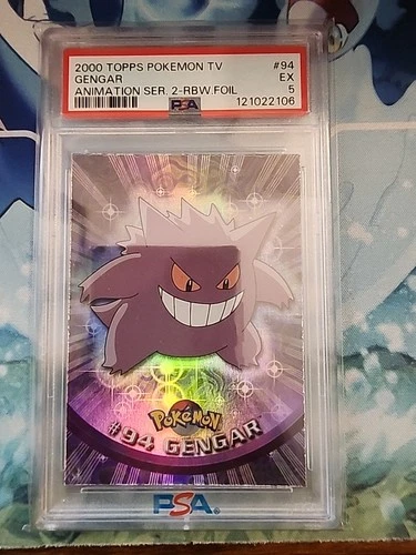 2000 Pokemon Topps Gengar Series 2 Rainbow Foil #94 PSA 5 WX