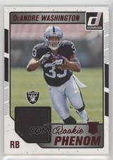 2016 Donruss Rookie Phenom Jersey Relics Red Foil DeAndre Washington #26 yf0