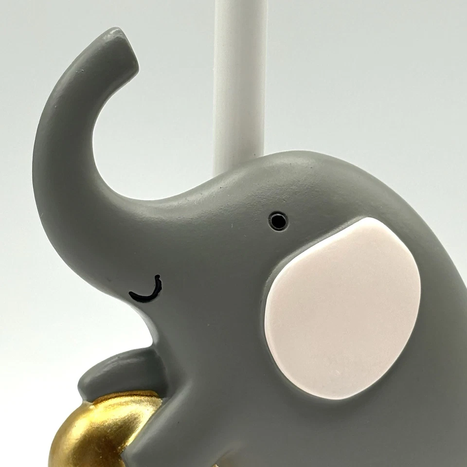 Lâmpada de coração de cordeiro e hera elefante e ouro base rosa para quarto de criança ou bebê - Imagem 3 de 4