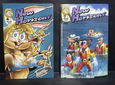 New Horizons #6-7 Shanda Fantasy Arts HTF Rare anthropomorphic Furry