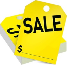 100 Pack Sale Tags Car Dealer Mirror Hang Tags 8.5 X 11.8 Inches Sale Price Tags