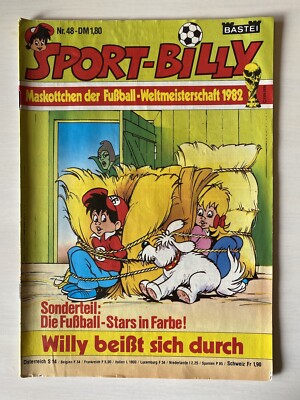 Sport Billy Heft Nr.48 Bastei Comic Sammlung Star WM 1982 Peter Briegel