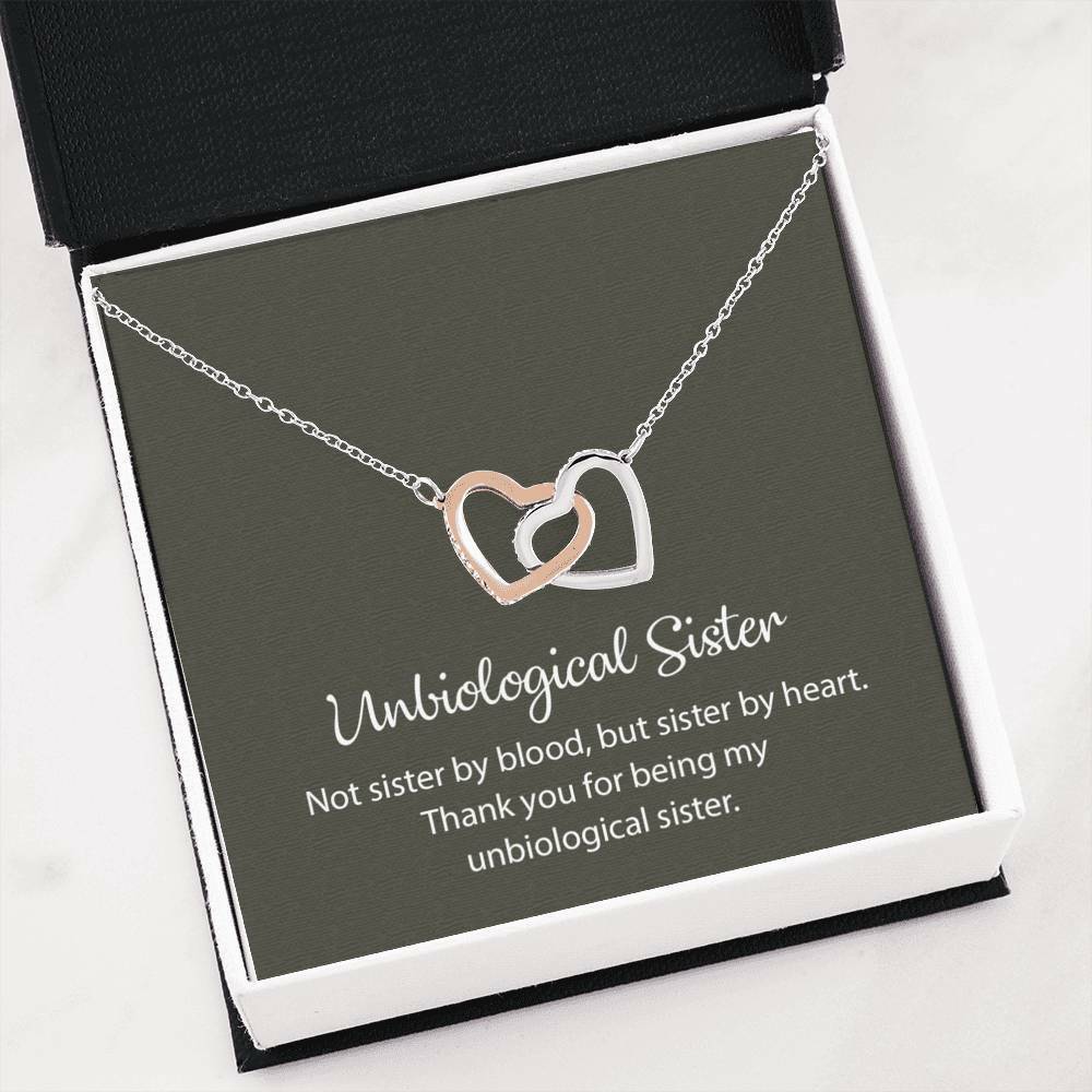 Unbiological Sister Necklace, Best Friend Necklace, Soul Sister