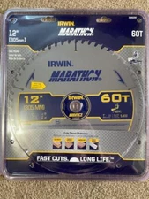 IRWIN Marathon IWAS1260 12" x 60-Tooth Carbide Miter/Table Saw Blade
