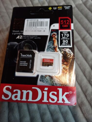 SanDisk Extreme PRO micro SD 512gb Up to 200 MB/s, A2 App Performance, V30 - Picture 2 of 3