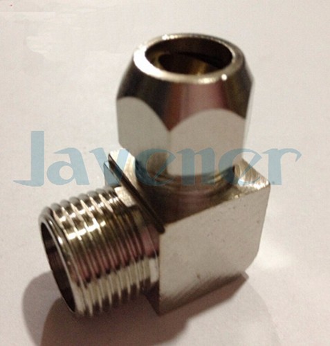 "Accesorio de tubería de aire de 1 pieza 1/4""-1/2"" BSP macho a 4-12 mm codo níquel - Imagen 14 de 14