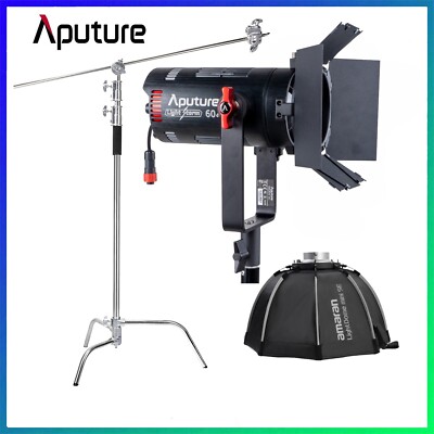 Aputure LS 60d LED Video Light 60W 5600k Daylight+Light Dome mini SE+C Stand Bag