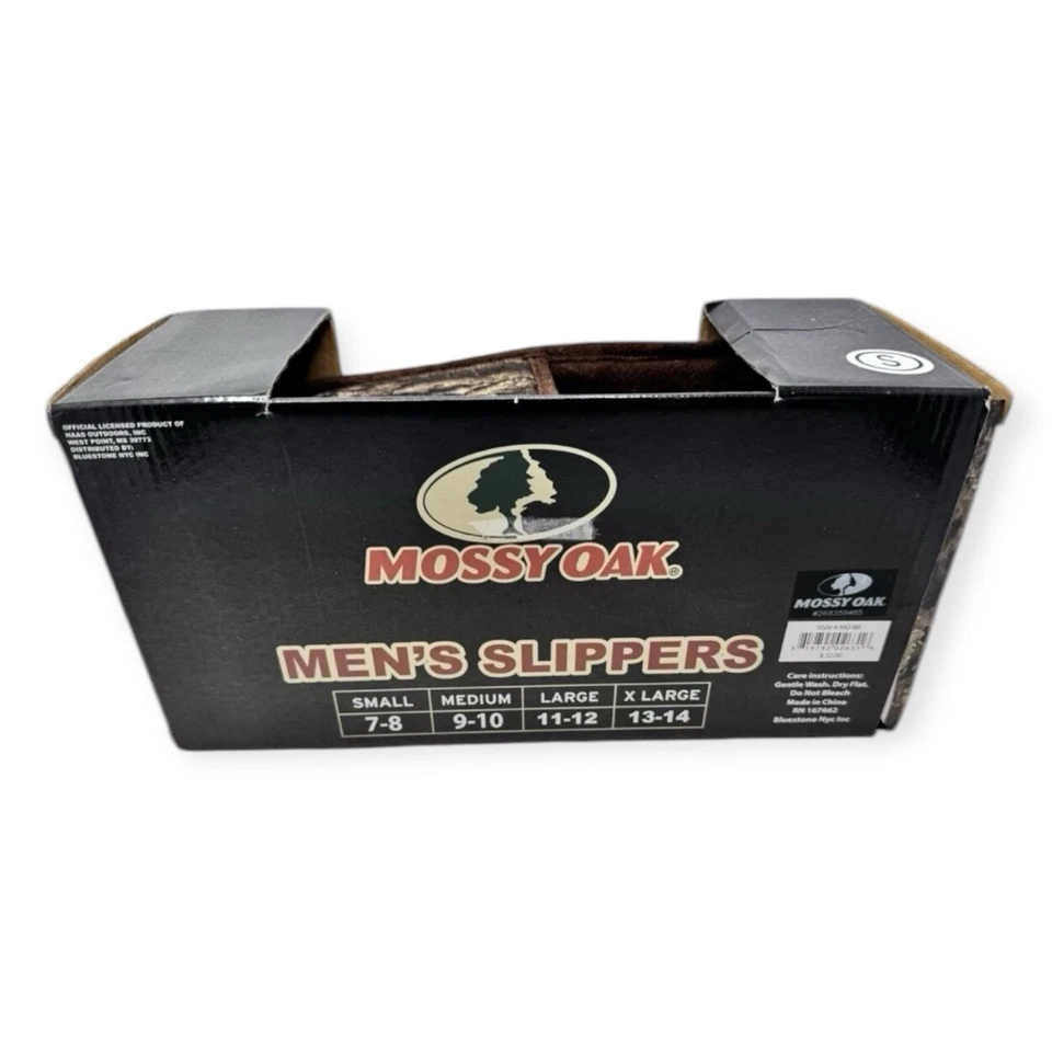 Мужские тапочки MOSSY Oak «Obsessions» камуфляж с флагом США размер маленький 7-8 НОВЫЕ - Изображение 2 из 2