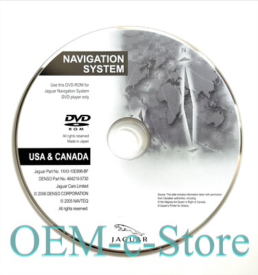 2004-2009 Jaguar XJ8 XJ-R Vanden Plas XJ V8 Navigation DVD