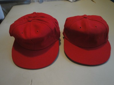 ELEVEN (11) NEW RED BASEBALL CAPS, HATS 