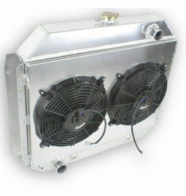 4 Row Radiator+Shroud+12''Fan For 1966-1979 1969 Ford F 100 F150 F250 F350 Bronco