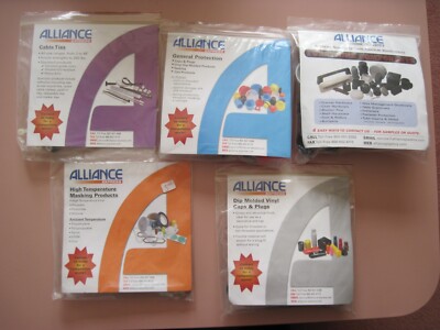 Alliance Plastic Caps, Plugs, Cable Ties, Misc. Hardware.  5 Packages