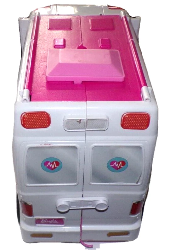 2017 Barbie's Ambulance Medical Clinic Rescue Hospital Vehicle only R2Bx - Image 3 of 4