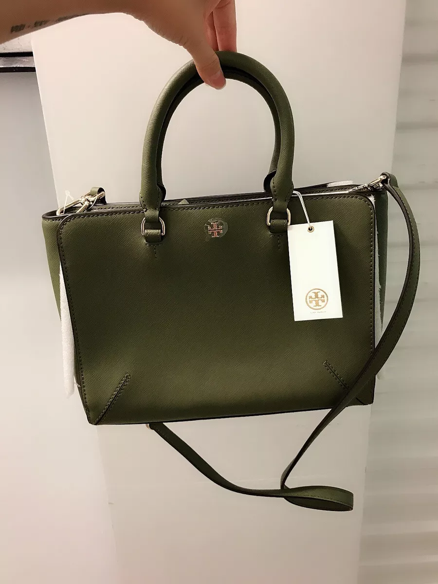 Tory Burch Robinson Tote Leather Women's Bag - Green