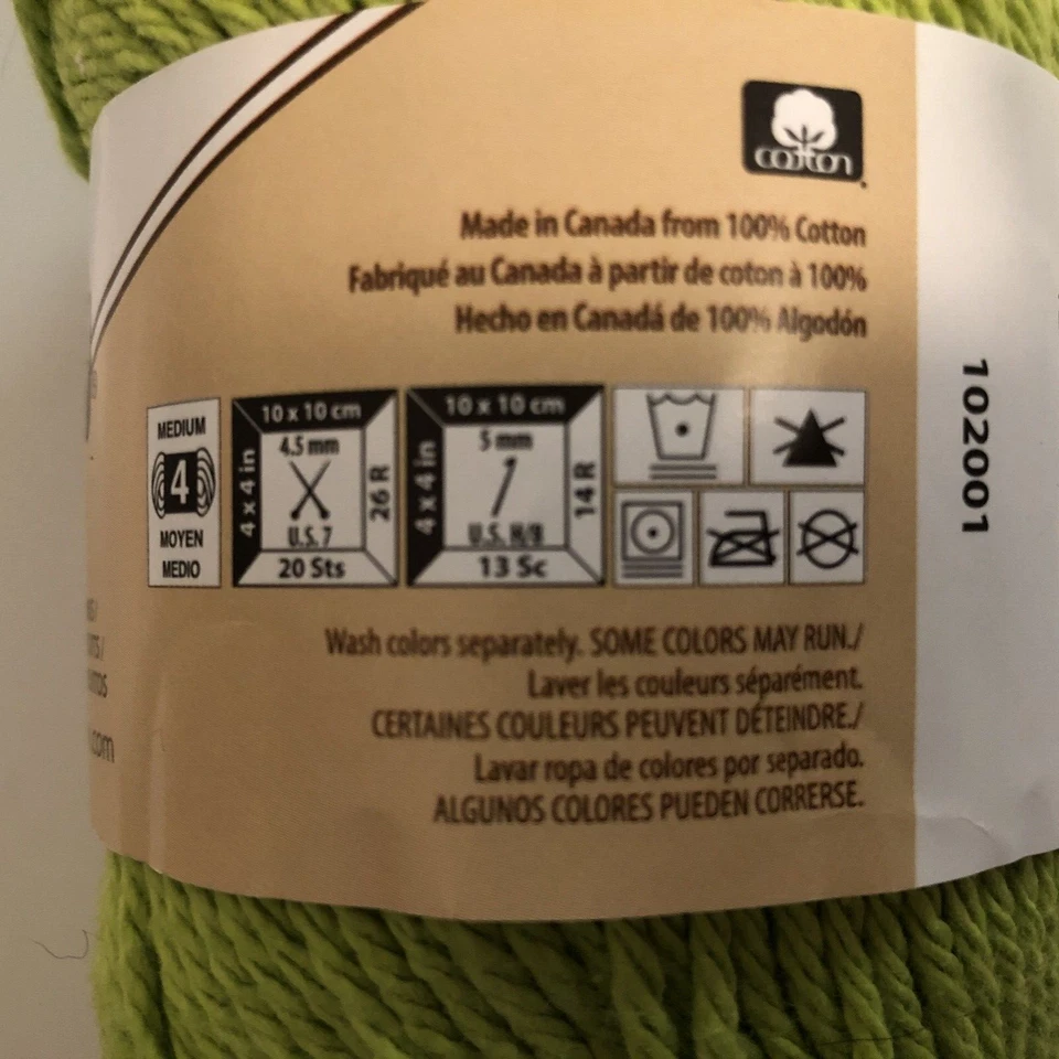 Lote de 8 madejas Lily Sugar' n Cream hilo de algodón verde caliente 2,5 oz 120 yardas ea Foto 4 de 4