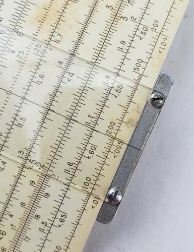 Vintage Pickett Model N4-T Slide Rule Vector Type Log Dual Base w/ Leather Case - Picture 7 of 12