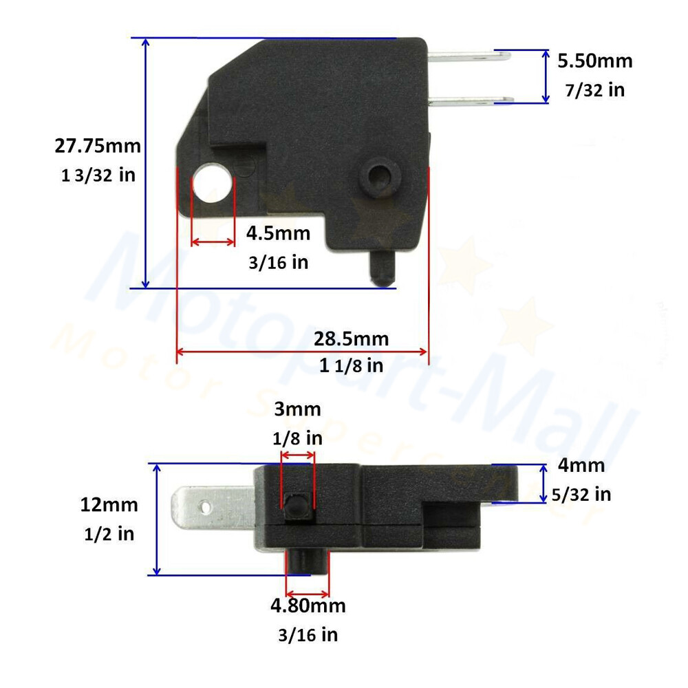 Brake Light Switch For Kawasaki Ninja ZX 600 1000 Button Front