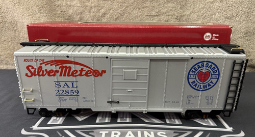 LGB 43913 FERROCARRIL COSTERO, COCHE CAJA METEORITO plateado ruedas de metal acopladores Kadee LN | Zustand: New