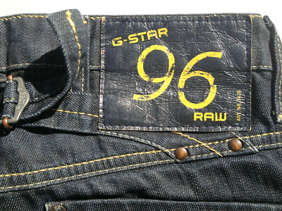 Jean Femme G-Star Elwood Heritage Délavé Bleu Foncé Taille W26/L30 - Occasion