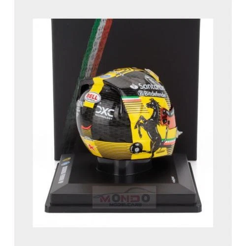 1:5 LOOKSMART Bell Helmet Casco F1 Carlos Sainz #55 Monza Italy Gp 2024 LSHEL005 - Immagine 3 di 3