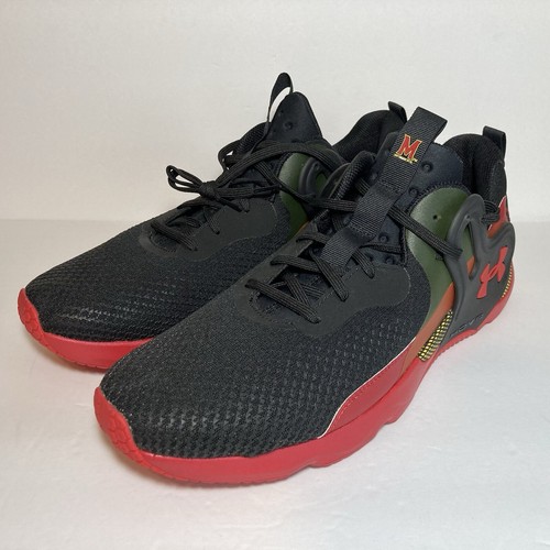 Under Armour Team HOVR Apex 3 MARYLAND TERRAPINS Negro Rojo 3024308-001 Talla 17 - Imagen 3 de 13