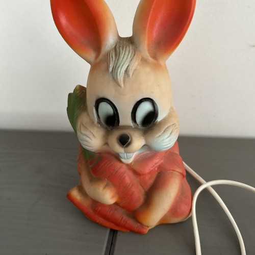 Vintage unique kitsch rabbit night light collectable, Netta 1982 working order - Picture 7 of 13