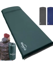 Sleeping Pad Self-Inflating Foam - Insulated 3 inch Ultrathick Camping Mattress