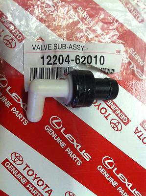 OEM Toyota PCV Valve Sub-Assembly (12204-62010) Fits Multiple Models