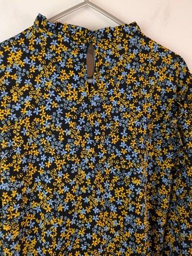 New Look Ladies Ditsy Smock Long Sleeve Dress Size 12 New - Picture 8 of 12