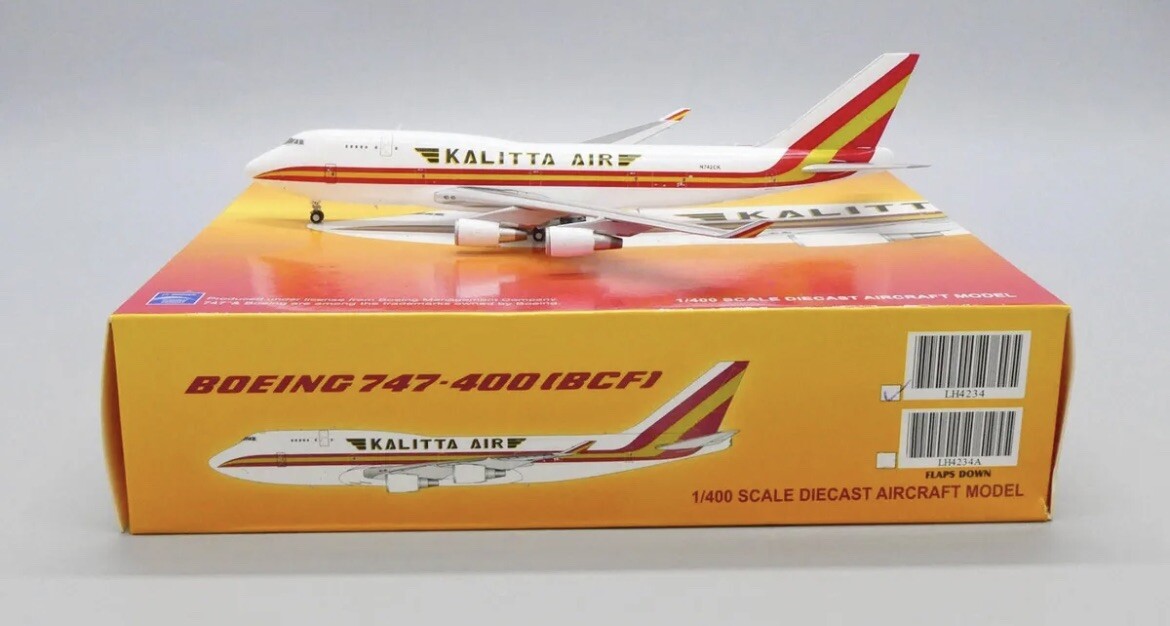 1/400 KALITTA AIR 747 (フラップダウン) Amazon.com: JC Wings KALITTA AIR for Boeing B747-400F N742CK