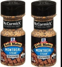 McCormick Grill Mates Montreal Steak Seasoning -  2 Pack of 6oz each bottle 
