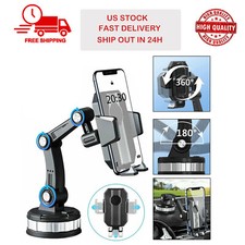 Car Phone Holder Dashboard Windshield Phone Mount Universal for iPhone/Samsung