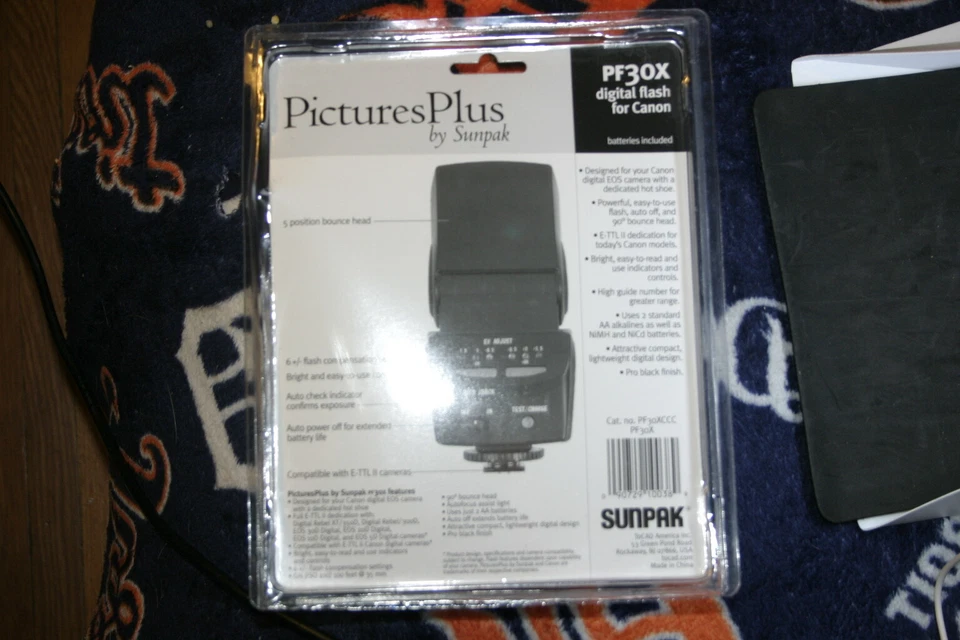Sunpak PF30X-CCC Flash for Canon Digital SLR Camera NEW USA - Image 3 of 4