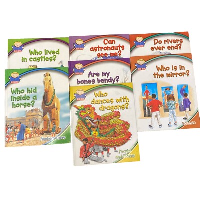 Ask Me Book Lot Of 7 Hardcover Homeschool Learning Dragons History Science Body