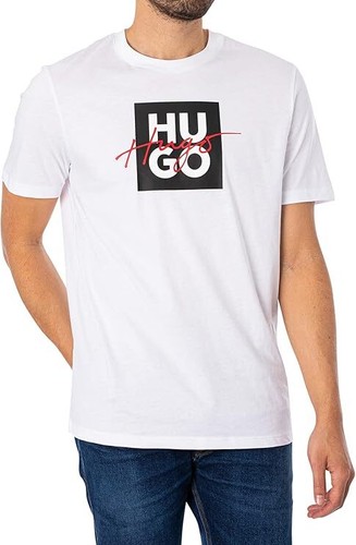 HUGO Herren Dalpaca T-Shirt Shirt Sporthemd Herrenhemd Baumwoll-Jersey Logo - Bild 5 von 7
