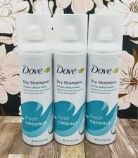 3 - Dove Fresh Coconut Dry Shampoo - 5 oz 