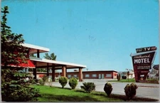 LaGrange, Illinois Postcard "Ultra Modern SOUTHWIND MOTEL" Roadside 1962 Cancel