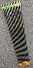1dz 12pk Victory VAP SS Elite 250 Carbon Arrows Custom 4 Fletched Q2i Cut @ 29"