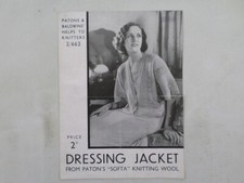 1930's Vintage Knitting Pattern Ladies Underwear set Patons Baldwins 2/662