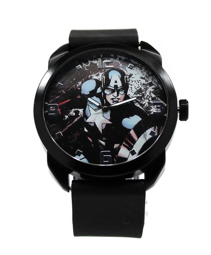 Captain America - The Winter Soldier - schwarze Silikonuhr (Cta1106) - Bild 6 von 9