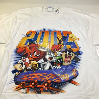 VINTAGE 2003 NEW NWT SIX FLAGS LOONEY TUNES TEE T