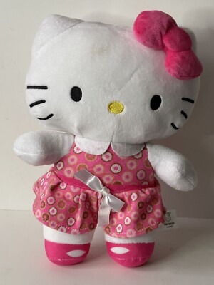 Hello Kitty Red Dress 10'' Plush Doll Birthday Gift Girls StuffedToy Authentic
