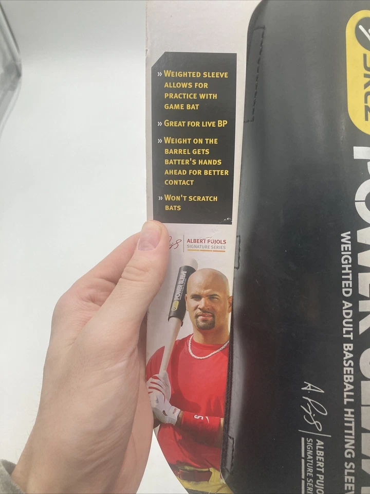 Sklz Manga Eléctrica Pesada Béisbol Entrenamiento Ayuda Juvenil Edición Albert Pujols Nuevo Foto 3 de 4