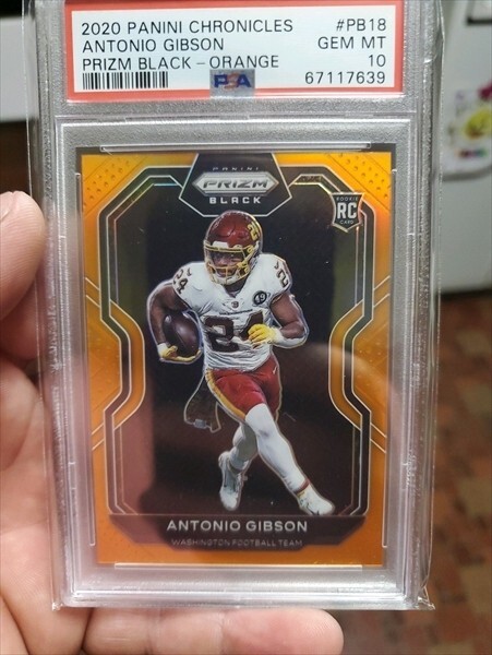 Antonio Gibson Panini Chronicles Prizm Black #PB18 Red